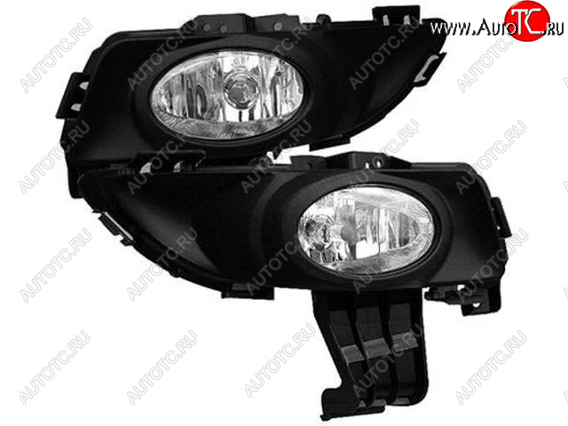 3 289 р. Комплект противотуманных фар (с рамками под ПТФ) BodyParts Mazda 3/Axela BK дорестайлинг седан (2003-2006)  с доставкой в г. Пермь