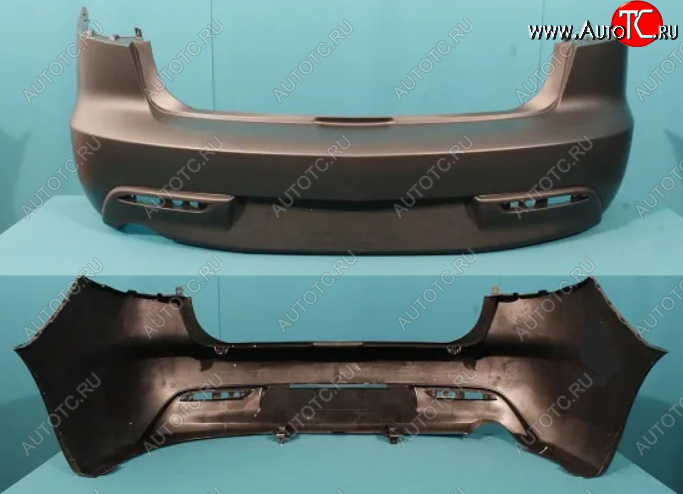 4 899 р. Задний бампер BodyParts Mazda 3/Axela BM дорестайлинг седан (2013-2016) (Неокрашенный)  с доставкой в г. Пермь