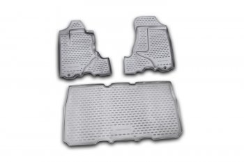 Коврики салона (полиуретан) Element Honda Element  1 (2003-2011) YH дорестайлинг, YH 1-ый рестайлинг, YH 2-ой рестайлинг (Серые)