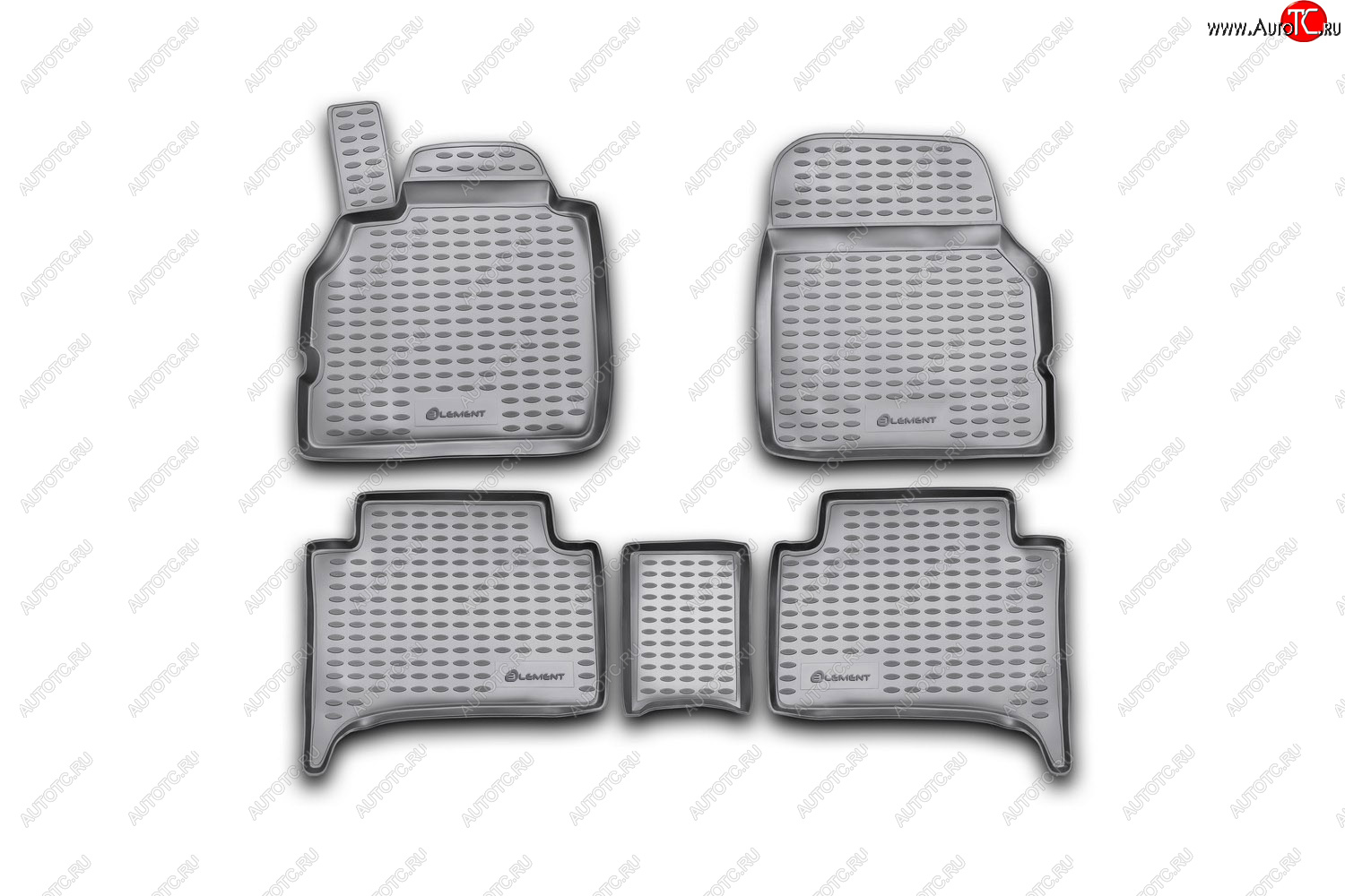 5 899 р. Коврики в салон подходит для RENAULT Scenic (II, IIp) 2003-2009, 5 шт. (полиуретан, бежевые)  Рено Сценик Element nlc.41.09.212  с доставкой в г. Пермь