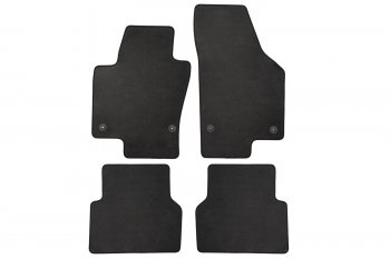 Коврики салона (текстиль) Klever Econom Volkswagen Tiguan NF дорестайлинг (2006-2011) (Чёрные)