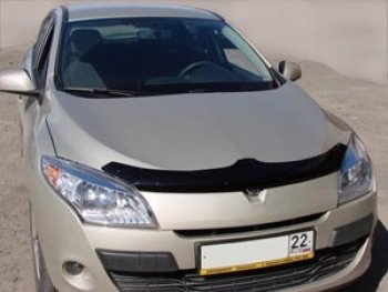 Дефлектор капота SIM Renault Megane  хэтчбэк 5 дв. (2008-2016) дорестайлинг,  рестайлинг