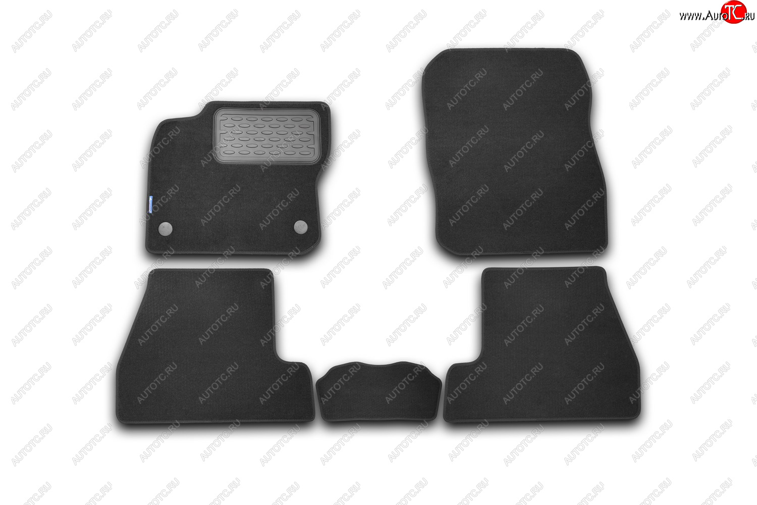 5 199 р. Коврики в салон FORD Focus 3 2011-2015, 2014-2019, хб., 5 шт. (текстиль)  Форд Фокус Autofamily nlt.16.32.11.110kh  с доставкой в г. Пермь