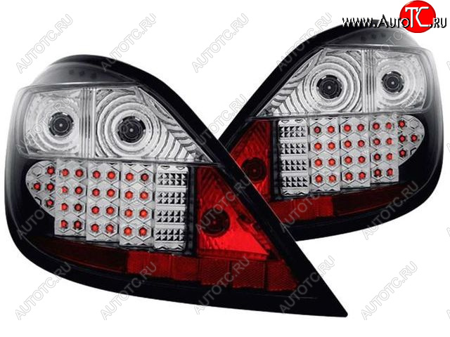 10 249 р. Комплект фонарей задних (хрусталь, диодные, чёрные внутри) BodyParts Opel Astra H хэтчбек 5дв рестайлинг (2007-2015)  с доставкой в г. Пермь