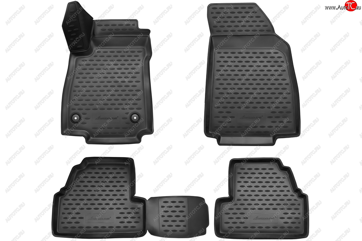 1 669 р. Комплект ковриков в салон CHEVROLET 3D (полиуретан, чёрные) Chevrolet Tracker (2013-2015)  с доставкой в г. Пермь