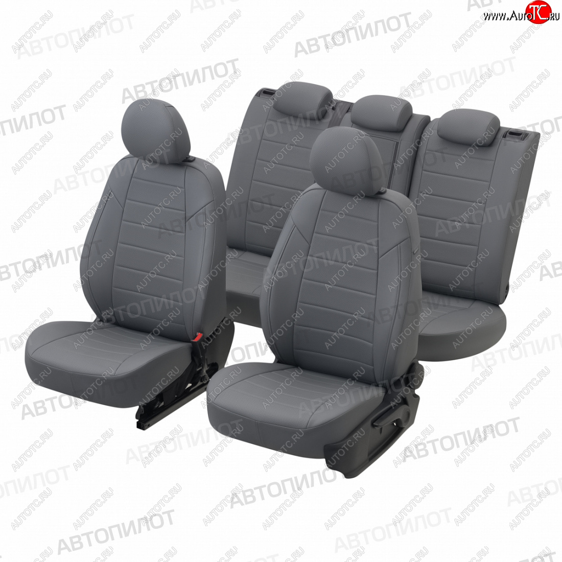 13 849 р. Чехлы на сиденья (экокожа, 5 мест ЗСиС 40/60) Автопилот  CITROEN Berlingo ( M49,  M59) (1996-2012), Peugeot Partner Origin  минивэн (1996-2012) (серый)  с доставкой в г. Пермь