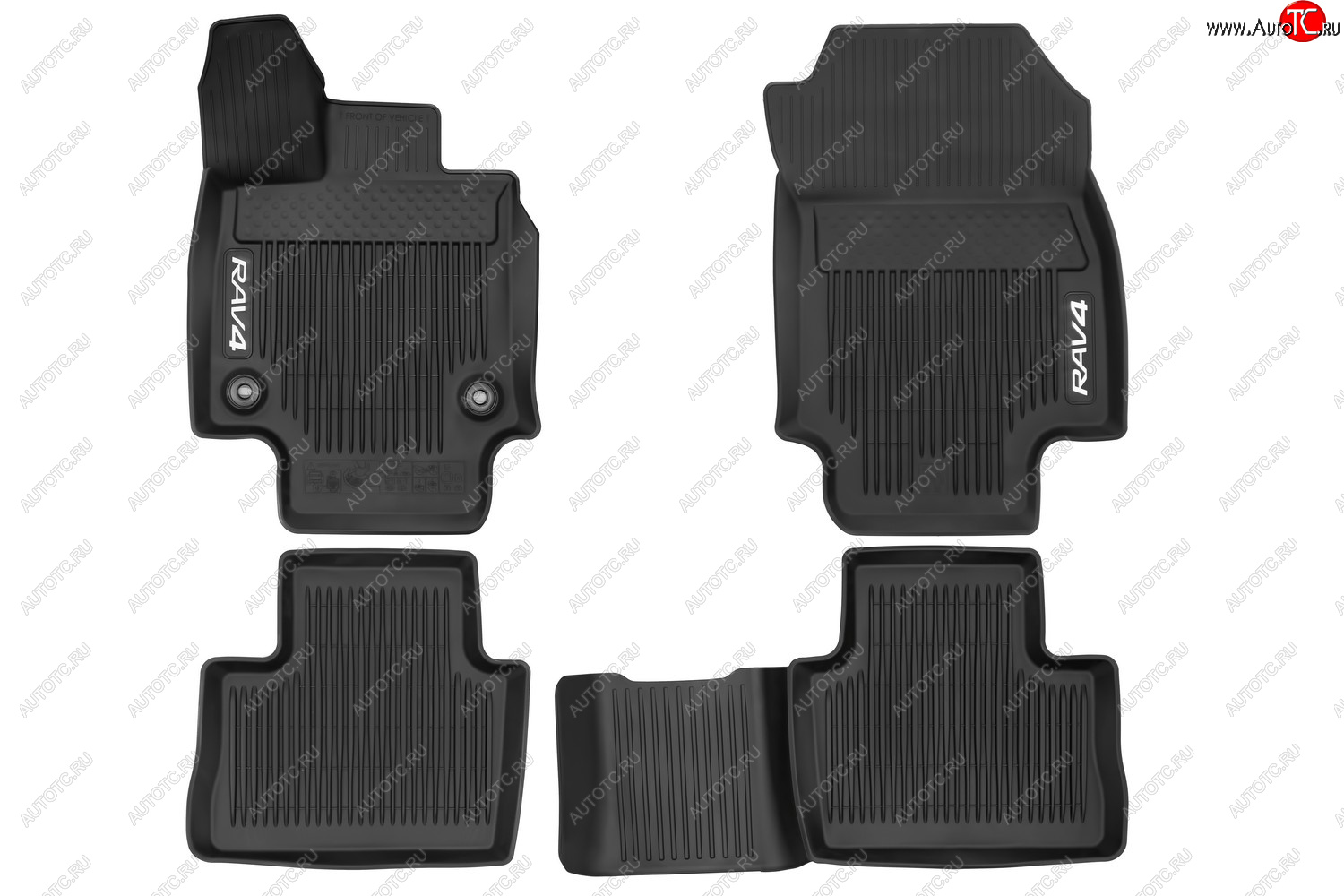 2 799 р. Коврики в салон подходит для TOYOTA RAV4, 2019-, чёрн., АКПП, 4шт.  Тойота Рав 4 TOYOTA pw21042043  с доставкой в г. Пермь