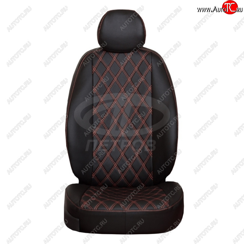 4 999 р.                     Орегон РОМБ Renault Duster (06.2015-н.в.) 23, +airbag, №2; ЧЕРНЫЙ экокожа  r041b   с доставкой в г. Пермь