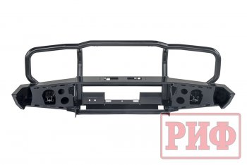 67 989 р. Бампер передний силовой РИФ Toyota Land Cruiser 78 (1990-1996) (С дополнительными фарами и защитной дугой, под штатную лебедку)  с доставкой в г. Пермь. Увеличить фотографию 6