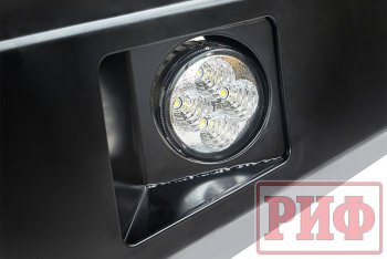 67 989 р. Бампер передний силовой РИФ Toyota Land Cruiser 78 (1990-1996) (С дополнительными фарами и защитной дугой, под штатную лебедку)  с доставкой в г. Пермь. Увеличить фотографию 8