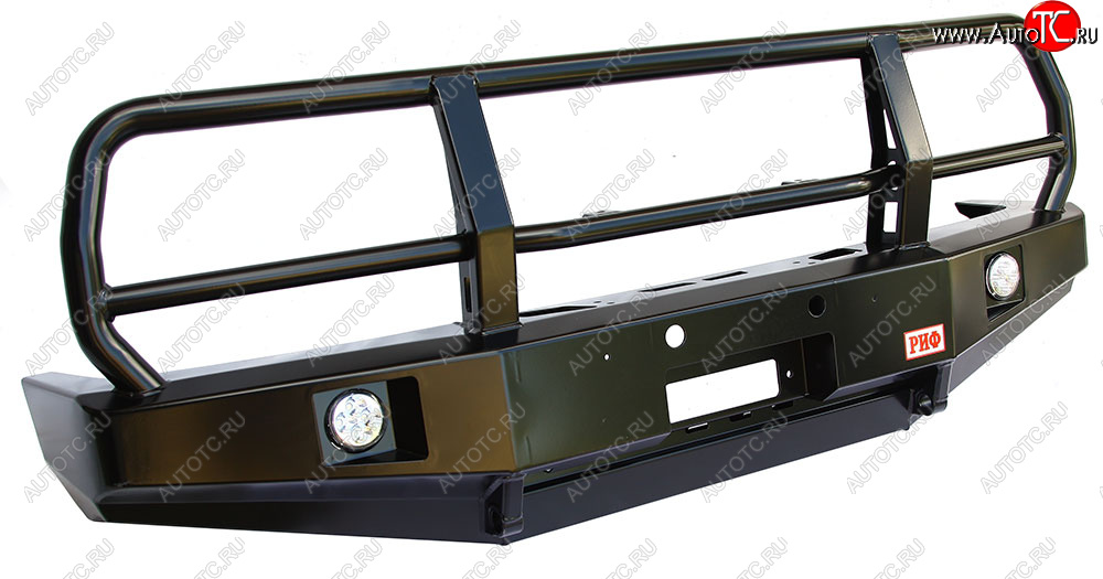 62 369 р. Бампер силовой передний РИФ  Toyota Land Cruiser  80 (1989-1997) (с доп. фарами и защитной дугой)  с доставкой в г. Пермь