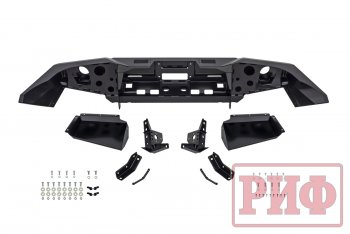 63 579 р. Бампер силовой передний РИФ  Toyota Land Cruiser Prado  J120 (2002-2009) (c доп. фарами и защитой бачка омывателя)  с доставкой в г. Пермь. Увеличить фотографию 3