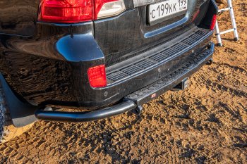 59 799 р. Бампер силовой задний РИФ Toyota Land Cruiser 200 дорестайлинг (2007-2012) (С квадратом под фаркоп)  с доставкой в г. Пермь. Увеличить фотографию 5