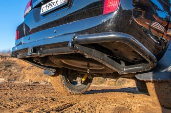59 799 р. Бампер силовой задний РИФ Toyota Land Cruiser 200 дорестайлинг (2007-2012) (С квадратом под фаркоп)  с доставкой в г. Пермь. Увеличить фотографию 7