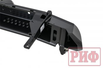 124 569 р. Бампер силовой задний РИФ  Toyota Land Cruiser  200 (2012-2015) 1-ый рестайлинг ( с квадратом под фаркоп, калиткой, фонарями, подсветкой номера)  с доставкой в г. Пермь. Увеличить фотографию 5