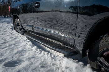61 999 р. Защита порогов с подножкой (на а/м без гидроподвески) РИФ Toyota Land Cruiser 200 1-ый рестайлинг (2012-2015)  с доставкой в г. Пермь. Увеличить фотографию 7