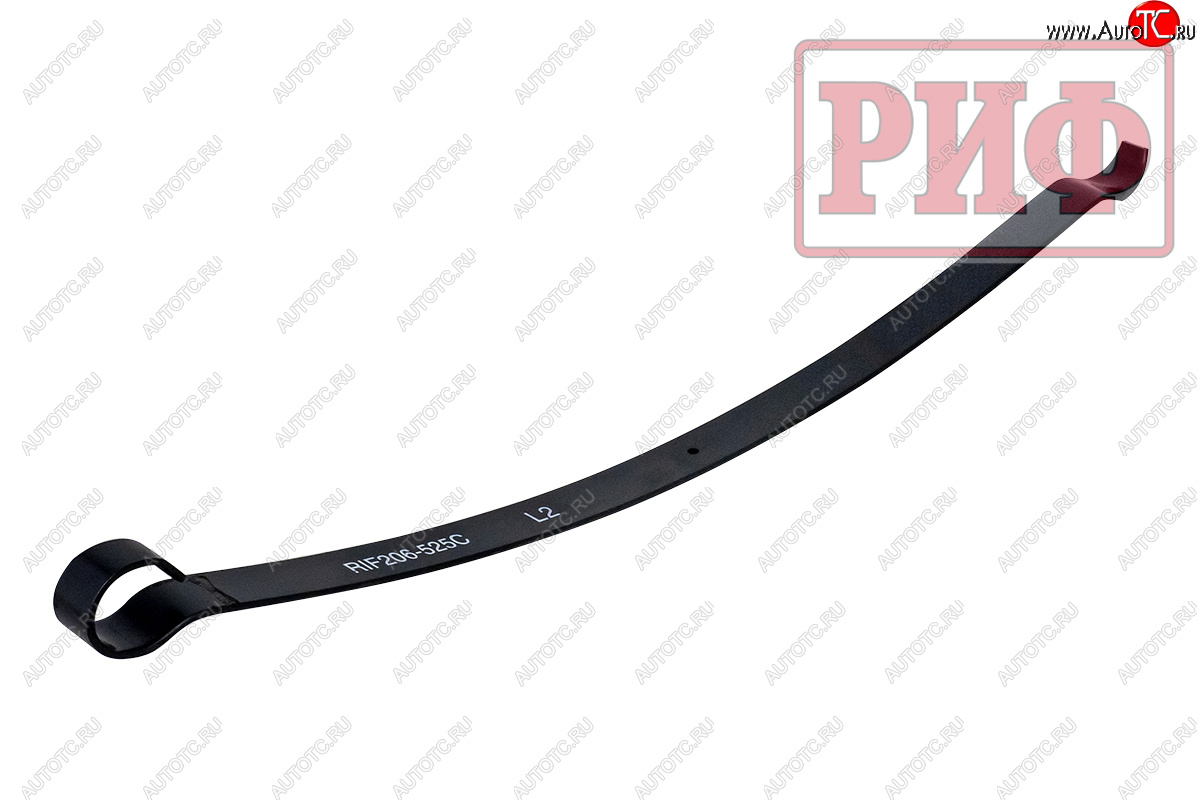 2 599 р. Лист второй передней рессоры RIF206-525C (7х60х1260 мм) РИФ Уаз Буханка 452 2206 микроавтобус (1965-2025)  с доставкой в г. Пермь