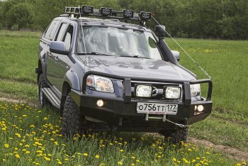62 369 р. Бампер силовой передний РИФ  Ford Ranger (2003-2007) рестайлинг (с доп. фарами и защитной дугой)  с доставкой в г. Пермь. Увеличить фотографию 4