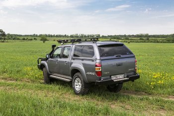 38 949 р. Бампер задний силовой РИФ Mazda BT-50 (2006-2011) (С квадратом под фаркоп)  с доставкой в г. Пермь. Увеличить фотографию 3