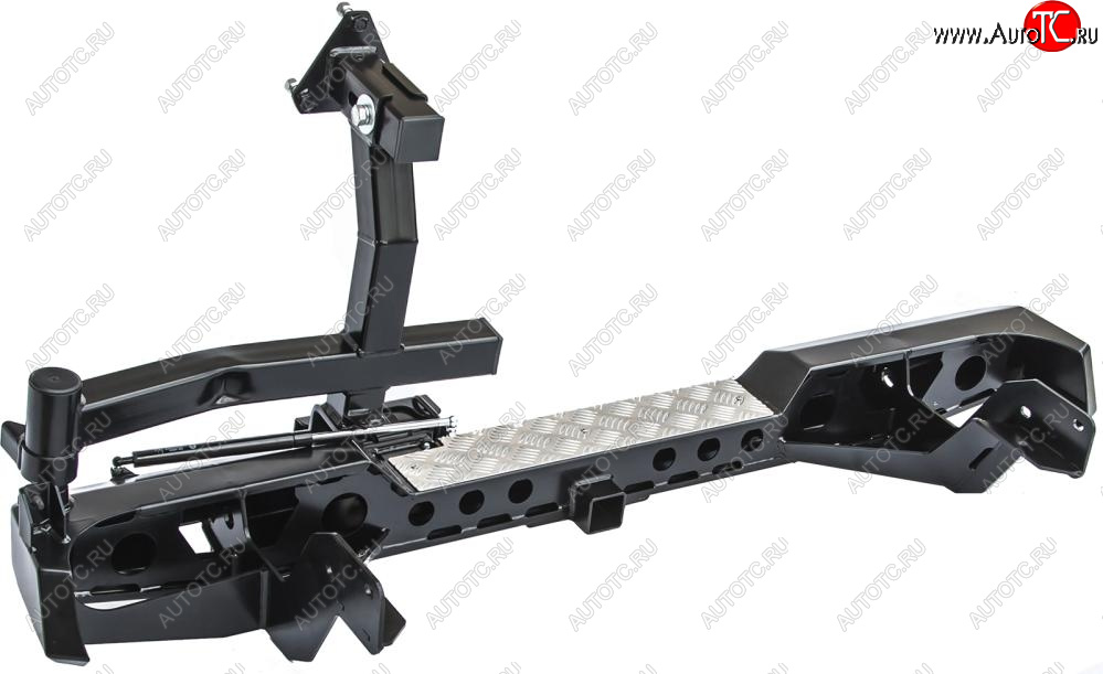 67 219 р. Бампер задний силовой РИФ Mazda BT-50 (2006-2011) (С квадратом под фаркоп, калиткой и подсветкой номера)  с доставкой в г. Пермь