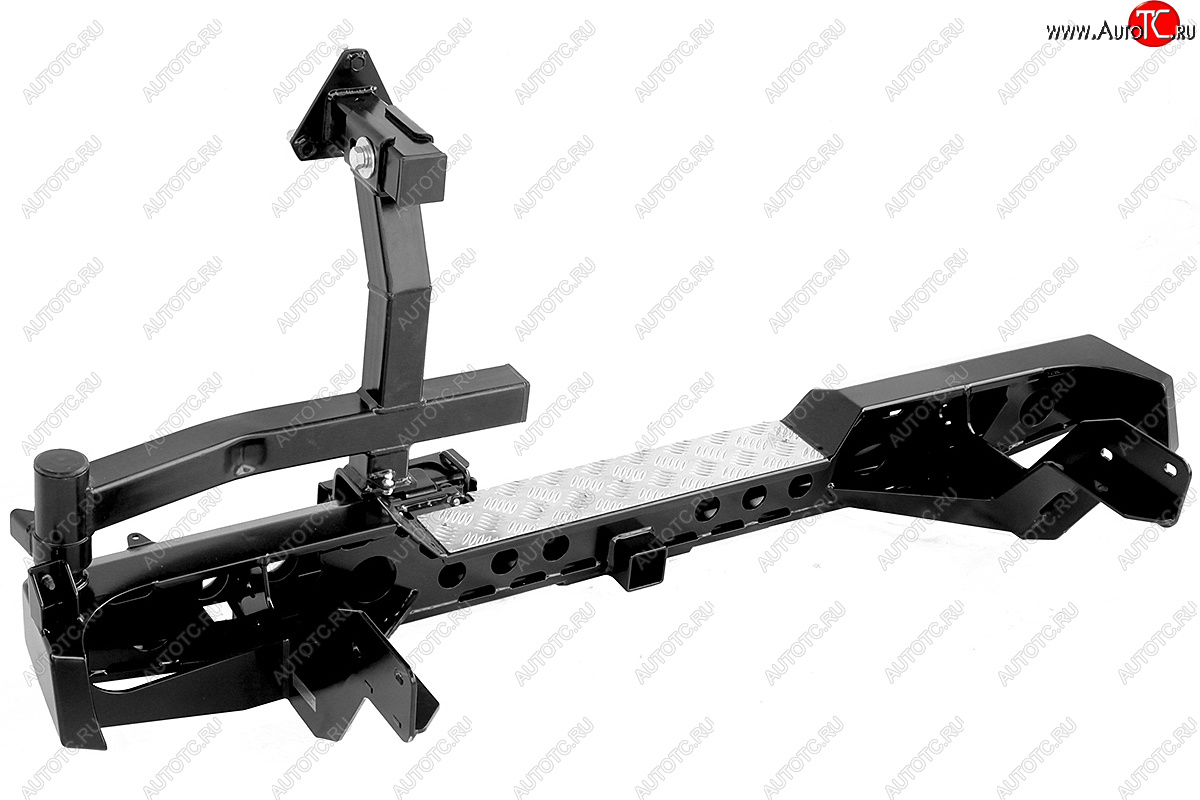 78 159 р. Бампер задний силовой РИФ  Ford Ranger (2003-2009), Mazda BT-50 (2006-2011) (С квадратом под фаркоп, калиткой, фонарями и подсветкой номера)  с доставкой в г. Пермь