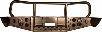 62 729 р. Бампер РИФ силовой передний Nissan Navara D40Pathfinder R51 (2004-2009) с доп. фарами и защитной дугой РИФ rifd40-10350  с доставкой в г. Пермь. Увеличить фотографию 2