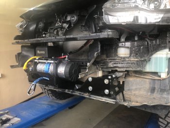 25 279 р. Площадка под лебёдку РИФ (в штатный бампер)  Toyota Fortuner  AN160 (2015-2025) дорестайлинг, рестайлинг  с доставкой в г. Пермь. Увеличить фотографию 5