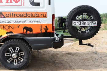 114 319 р. Бампер силовой задний (стандарт) РИФ  ГАЗ Соболь ( 2217 автобус,  2752,  2217 Бизнес автобус,  2752,Бизнес) (1998-2025) дорестайлинг , дорестайлинг цельнометаллический фургон, 1-ый рестайлинг, 1-ый рестайлинг цельнометаллический фургон, 2-ой рестайлинг автобус, 2-ой рестайлинг цельнометаллический фургон (с квадратом под фаркоп, 2-мя калитками, фонарями, подсветкой номера)  с доставкой в г. Пермь. Увеличить фотографию 5