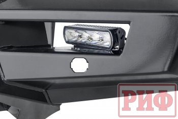 61 079 р. Бампер передний силовой РИФ Mitsubishi Pajero Sport QE дорестайлинг (2015-2021) (С дополнительными фарами, защитной дугой, защитой бачка омывателя, под парктроник)  с доставкой в г. Пермь. Увеличить фотографию 4