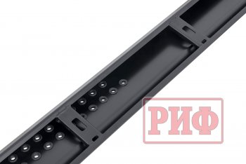 55 109 р. Защита порогов с подножкой РИФ Mitsubishi Pajero Sport QE дорестайлинг (2015-2021)  с доставкой в г. Пермь. Увеличить фотографию 2
