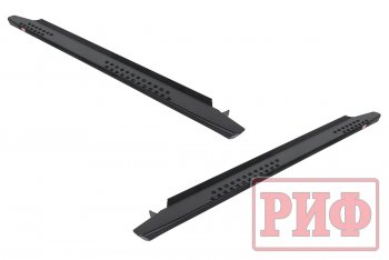 55 109 р. Защита порогов с подножкой РИФ Mitsubishi Pajero Sport QE дорестайлинг (2015-2021)  с доставкой в г. Пермь. Увеличить фотографию 4
