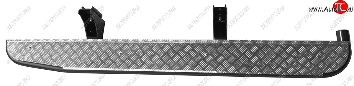 55 389 р. Защита порогов с подножкой (Double Cab) РИФ Toyota Tundra XK50 дорестайлинг (2007-2009)  с доставкой в г. Пермь