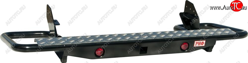 44 479 р. Бампер задний силовой (кузов 1350 мм) РИФ  Mitsubishi L200  4 (2006-2014)  дорестайлинг (Трубный с квадратом под фаркоп и фонарями)  с доставкой в г. Пермь