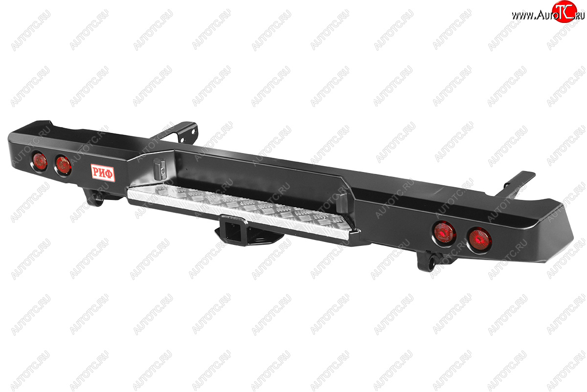 34 699 р. Бампер задний силовой (лифт 50 мм) РИФ  Toyota Hilux  AN10,AN20 (2004-2011) дорестайлинг, 1-ый рестайлинг (С квадратом под фаркоп и фонарями)  с доставкой в г. Пермь