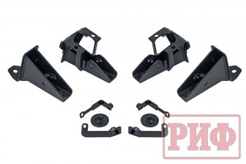 53 999 р. Защита порогов с подножкой РИФ Jeep Wrangler JK 3 дв. дорестайлинг (2006-2010)  с доставкой в г. Пермь. Увеличить фотографию 8