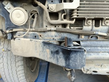 62 369 р. Бампер передний силовой РИФ Nissan Patrol 5 Y61 2-ой рестайлинг (2004-2010) (С дополнительными фарами и защитной дугой)  с доставкой в г. Пермь. Увеличить фотографию 5