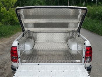 74 999 р. Крышка багажника (алюминий) TCC  Toyota Hilux  AN120 (2020-2025) 2-ой рестайлинг  с доставкой в г. Пермь. Увеличить фотографию 2