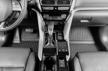 1 199 р. Коврики салона (полиуретан) TRIUMF 3D Toyota Highlander XU50 дорестайлинг (2013-2017) (Чёрные)  с доставкой в г. Пермь. Увеличить фотографию 3