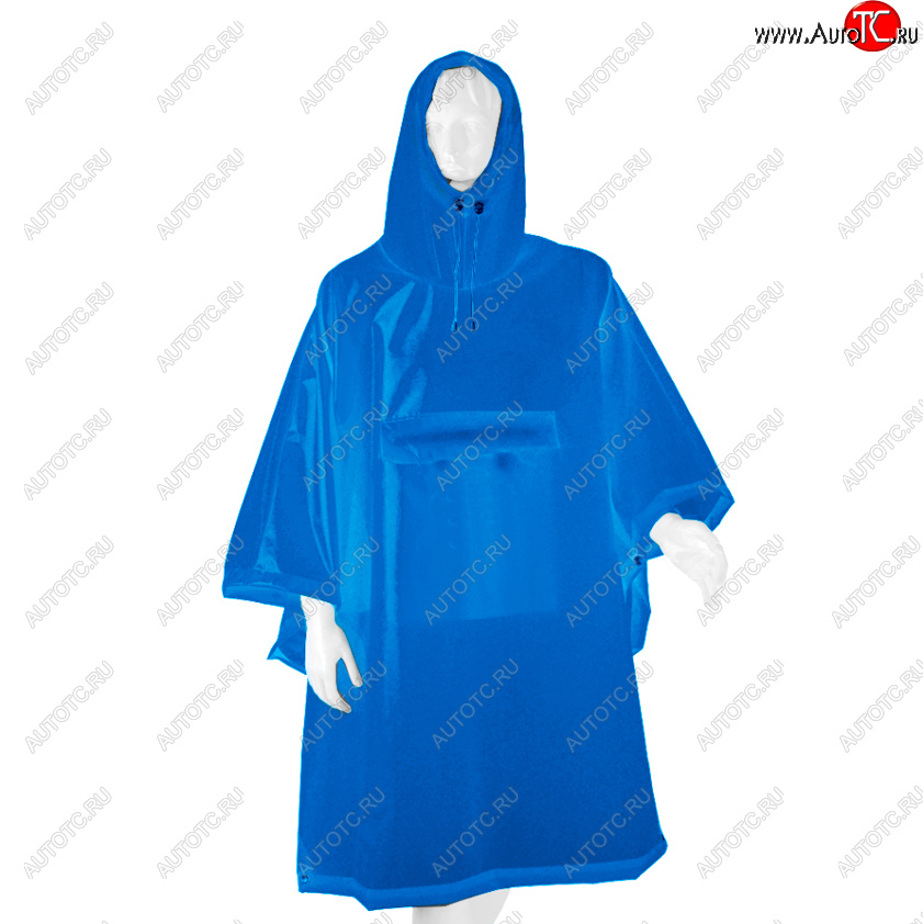 3 499 р. Дождевик-пончо BTrace Rain Classic (Голубой) BTrace v0630-bl  с доставкой в г. Пермь