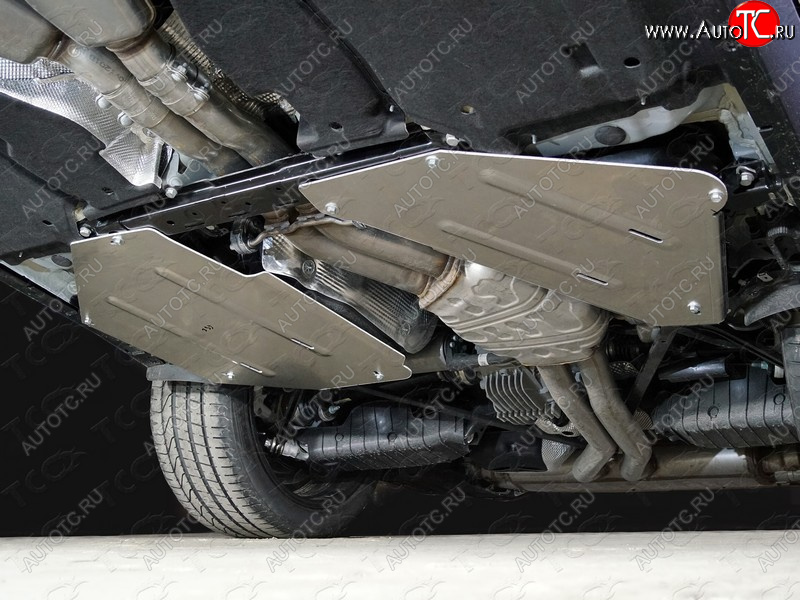 11 349 р. Защита бака (2 штуки, алюминий) TCC  Porsche Cayenne  PO536 (2018-2025)  с доставкой в г. Пермь