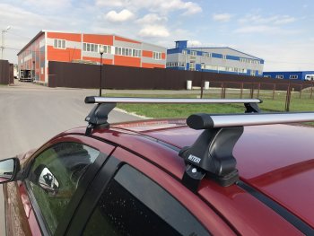 2 999 р. Комплект опор для поперечин Inter Skoda Fabia Mk2 хэтчбэк рестайлинг (2010-2014)  с доставкой в г. Пермь. Увеличить фотографию 3