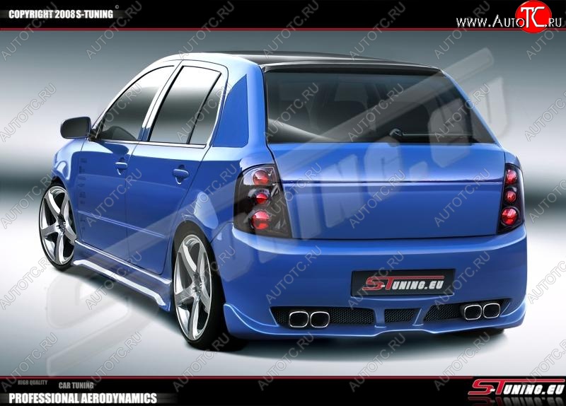 28 999 р. Задний бампер ST Skoda Fabia Mk1 седан рестайлинг (2004-2008)  с доставкой в г. Пермь