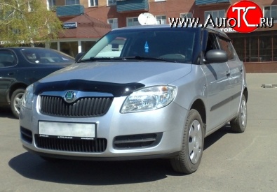 1 754 р. Дефлектор капота NovLine Skoda Fabia Mk2 хэтчбэк дорестайлинг (2007-2010)  с доставкой в г. Пермь