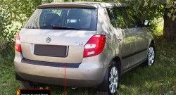 Накладка защитная на задний бампер RA Skoda Fabia  Mk2 (2010-2014) универсал рестайлинг, хэтчбэк рестайлинг