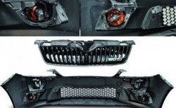 38 349 р. Передний бампер RS Style Skoda Fabia Mk2 хэтчбэк дорестайлинг (2007-2010) (Неокрашенный)  с доставкой в г. Пермь. Увеличить фотографию 3