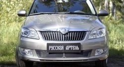 2 069 р. Защитная сетка решетки переднего бампера РА Skoda Fabia Mk2 универсал рестайлинг (2010-2014)  с доставкой в г. Пермь. Увеличить фотографию 2