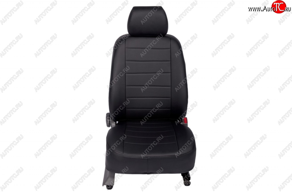 5 999 р. Чехлы на сиденья из экокожи Seintex Skoda Fabia Mk2 хэтчбэк дорестайлинг (2007-2010) (Черный)  с доставкой в г. Пермь
