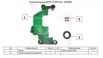 11 749 р. Замок КПП FORTUS 6MT Skoda Kodiaq NU7 дорестайлинг (2017-2021)  с доставкой в г. Пермь. Увеличить фотографию 3