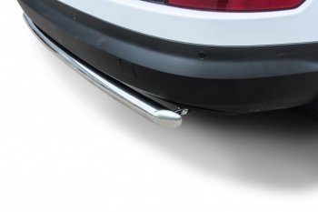 10 299 р. Защита заднего бампера Slitkoff (Ø 57 мм)  Skoda Kodiaq  NU7 (2017-2021) дорестайлинг (Нержавеющая сталь)  с доставкой в г. Пермь. Увеличить фотографию 3