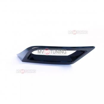 5 399 р. Имитация насадок глушителя MV-Tuning  Skoda Kodiaq  NU7 (2017-2021) дорестайлинг (BLACK (чёрный глянец))  с доставкой в г. Пермь. Увеличить фотографию 2